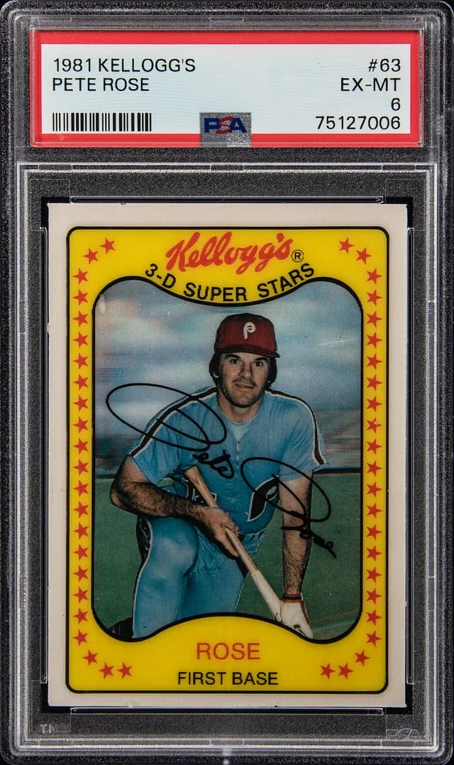 1981 Kellogg's Pete Rose #63 card image