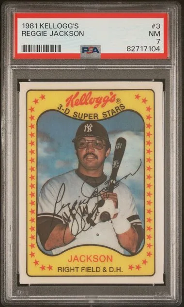1981 Kellogg's Reggie Jackson #3 card image