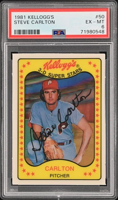 1981 Kellogg'S Steve Carlton #50 card image
