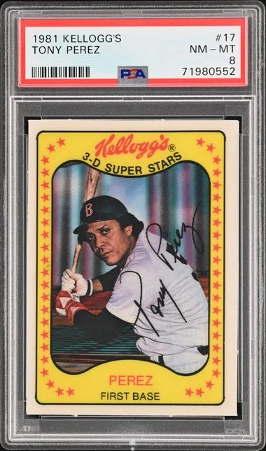 1981 Kellogg'S Tony Perez #17 card image