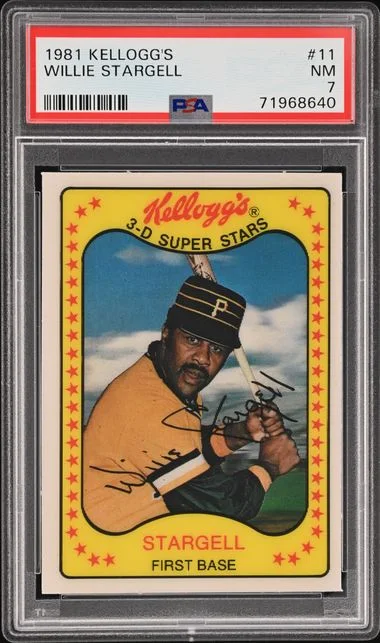 1981 Kellogg'S Willie Stargell #11 card image