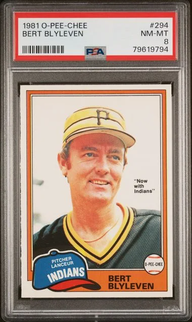 1981 O-Pee-Chee Bert Blyleven #294 card image