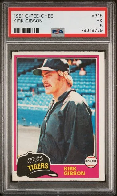 1981 O-Pee-Chee Kirk Gibson #315 card image