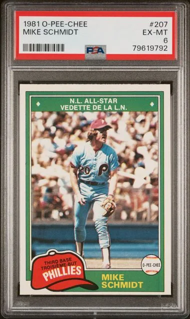 1981 O-Pee-Chee Mike Schmidt #207 card image