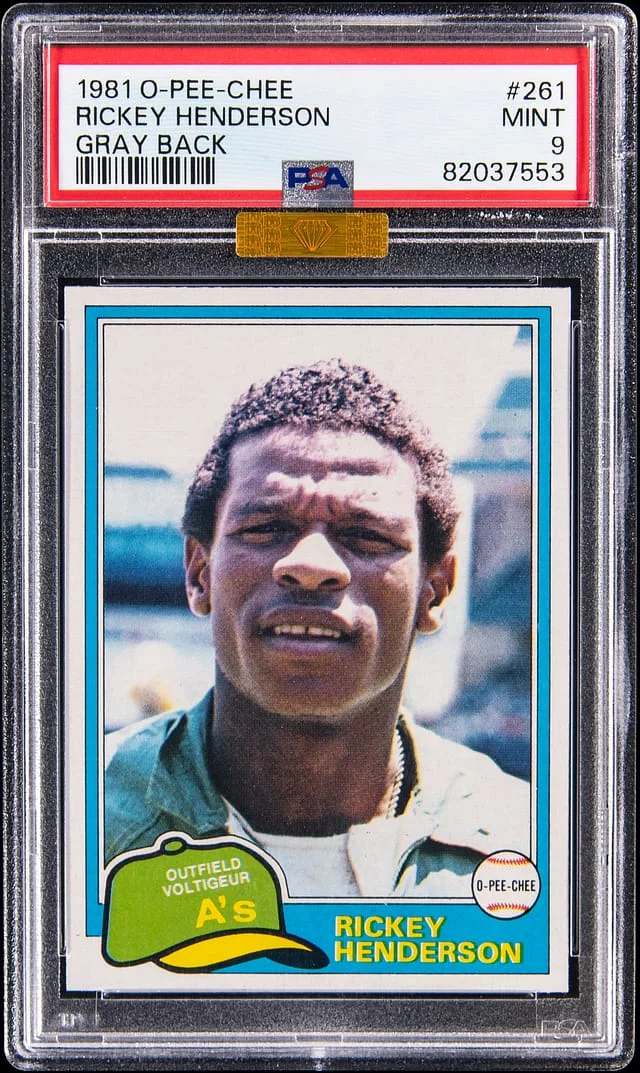 1981 O-Pee-Chee Rickey Henderson #261 card image
