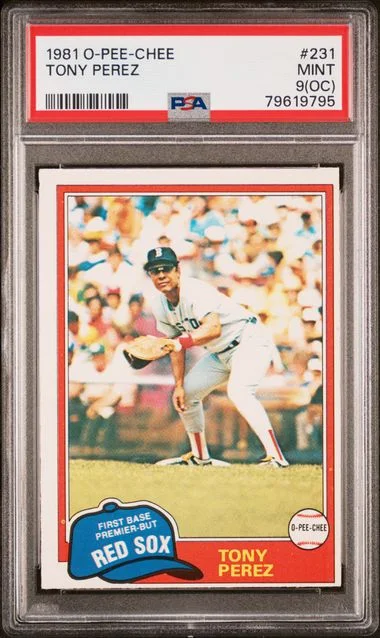 1981 O-Pee-Chee Tony Perez #231 card image
