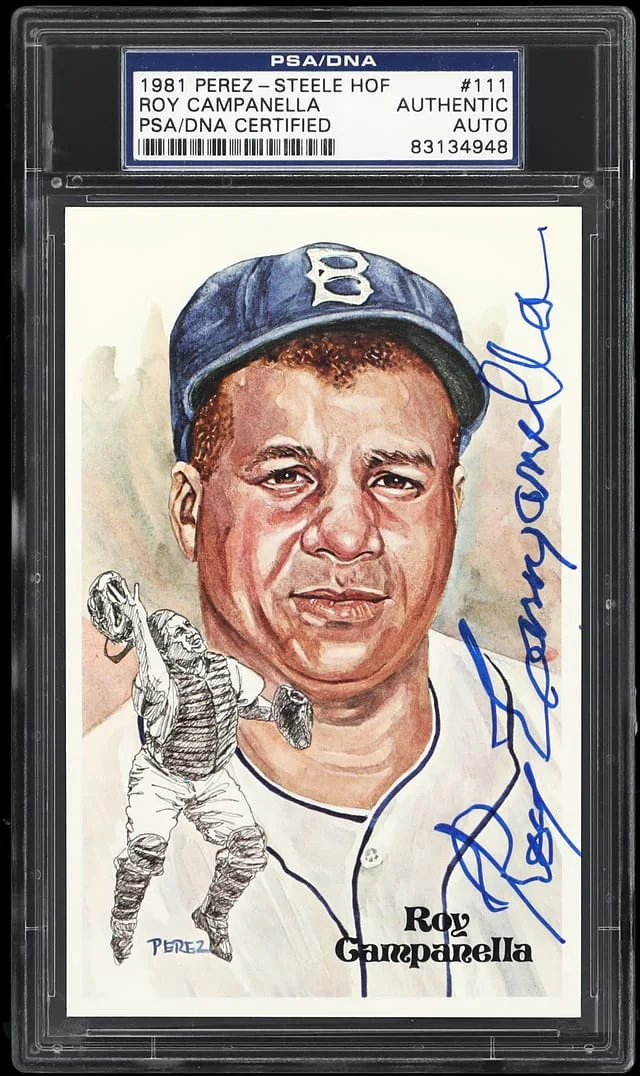 1981 Perez-Steele Hall of Fame Fourth Series Roy Campanella #111 card image