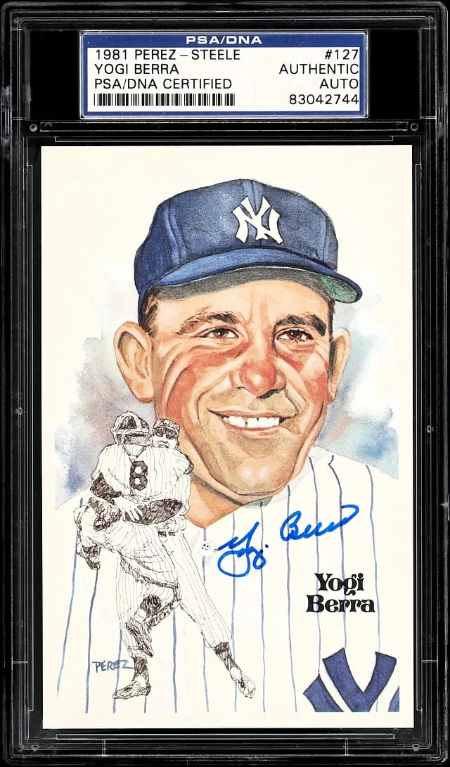 1981 Perez Steele Yogi Berra #127 card image