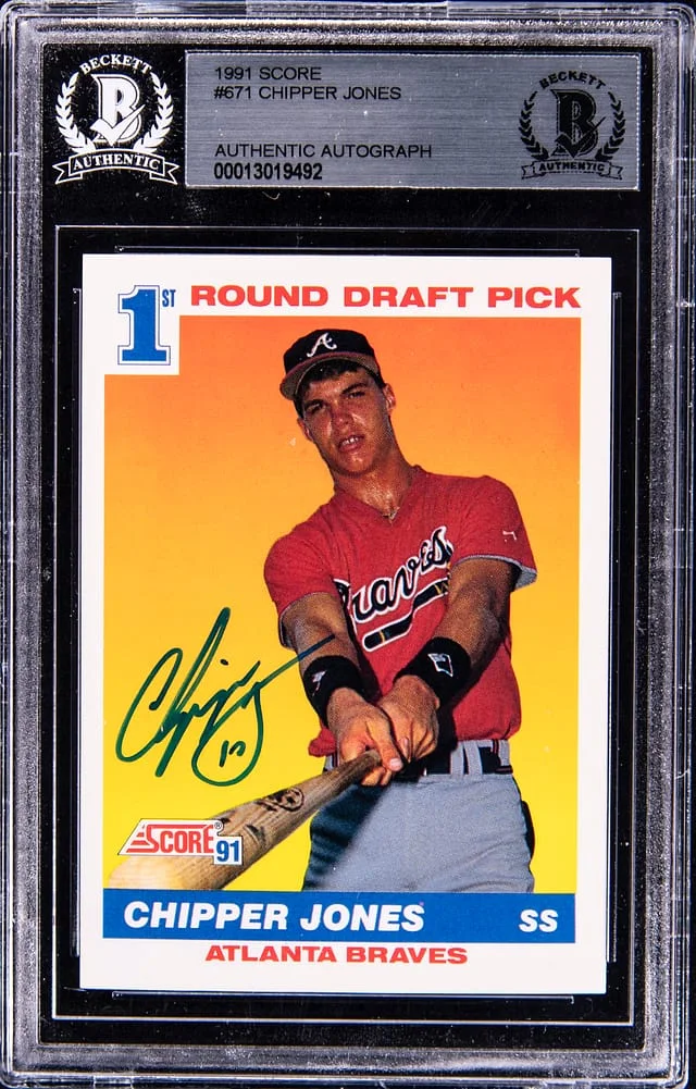 1981 Score Chipper Jones #671 card image