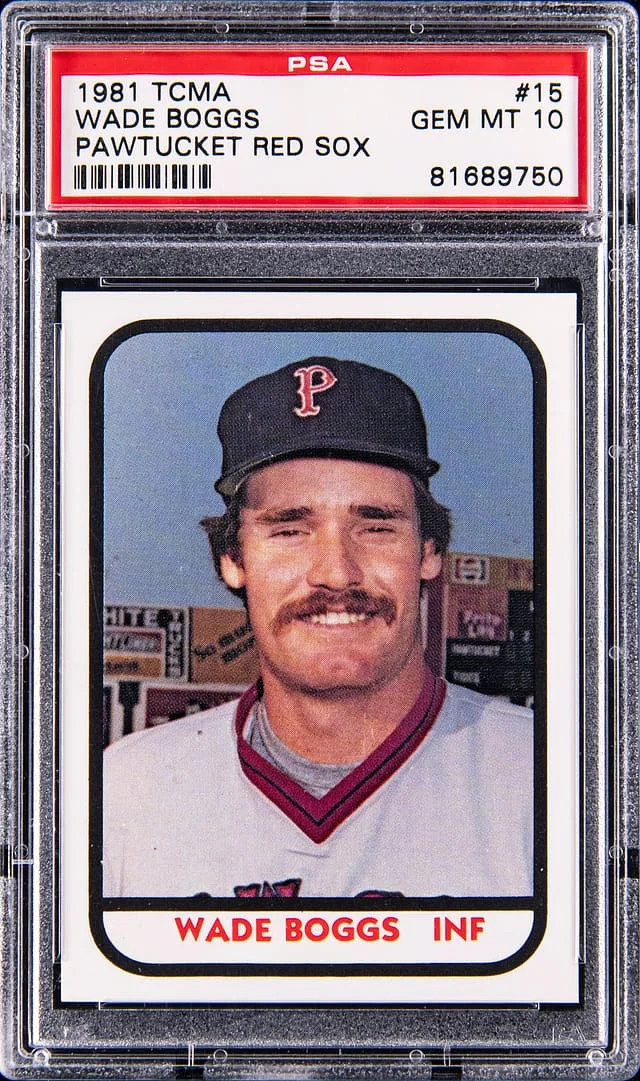 1981 TCMA Pawtucket Red Sox Wade Boggs #15 card image