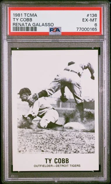 1981 Tcma Renata Galasso Ty Cobb #136 card image