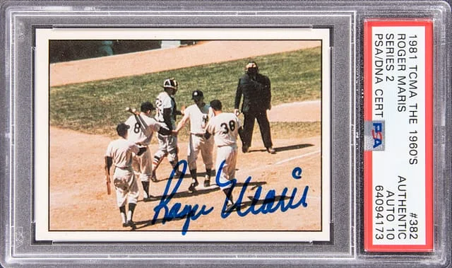1981 TCMA The 1960's Series 2 Roger Maris #382 card image