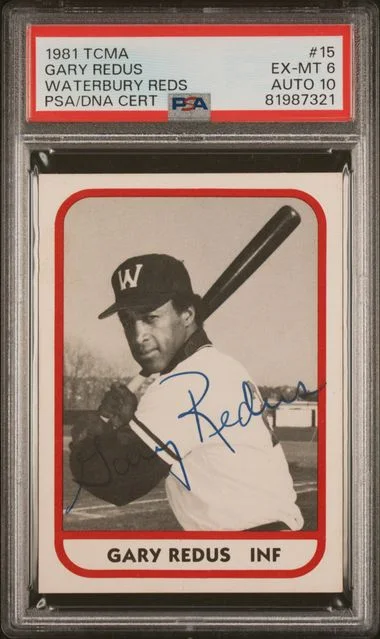 1981 TCMA Waterbury Reds Gary Redus #15 card image