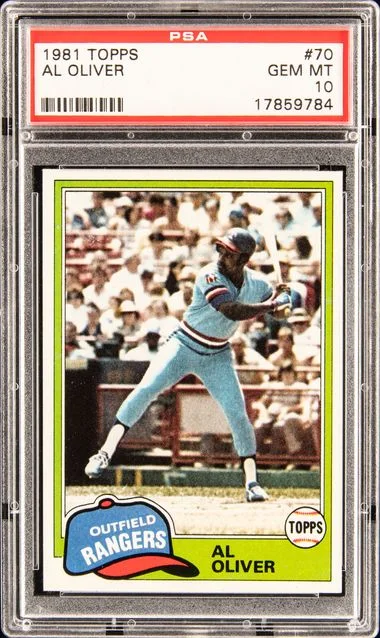1981 Topps Al Oliver #70 card image