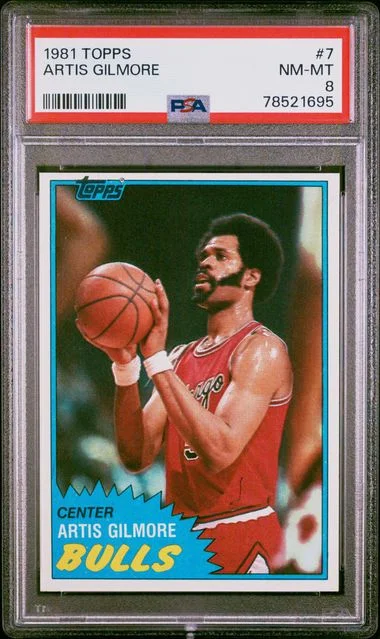 1981 Topps Artis Gilmore #7 card image