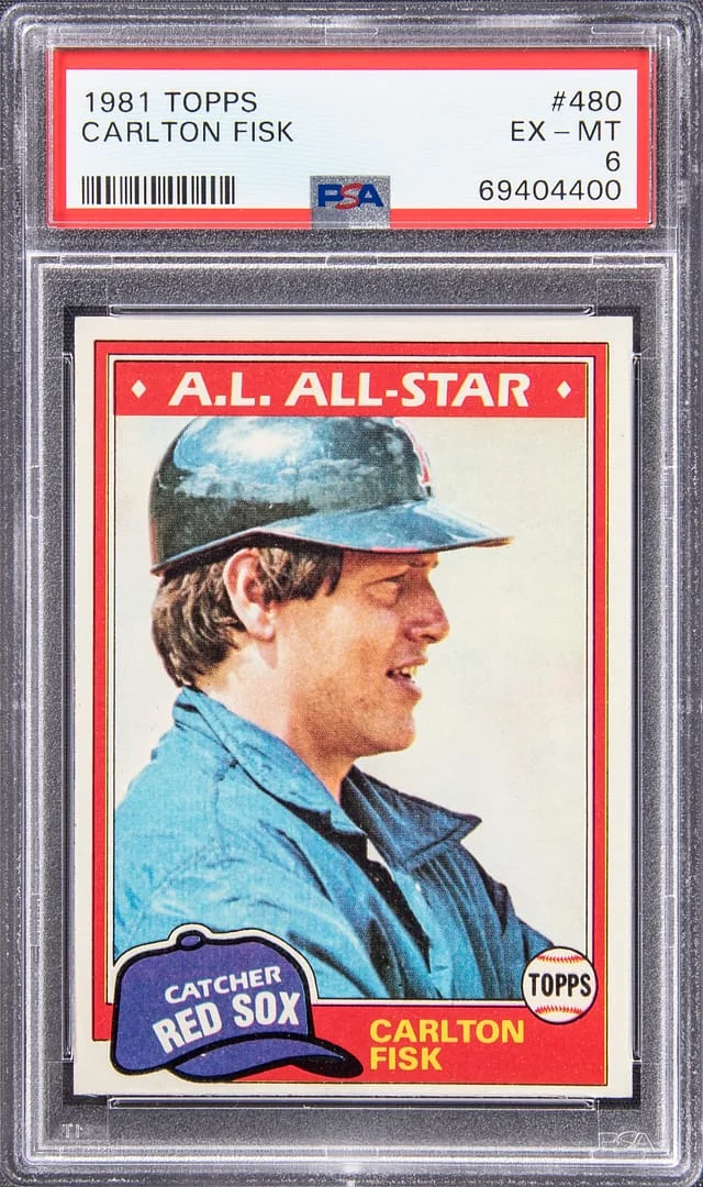 1981 Topps Carlton Fisk #480 card image