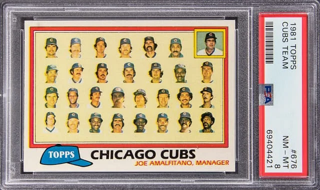 1981 Topps Cubs Team #676 card image