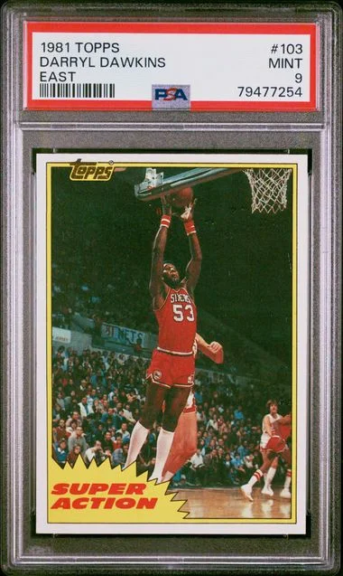 1981 Topps Darryl Dawkins East #103 card image