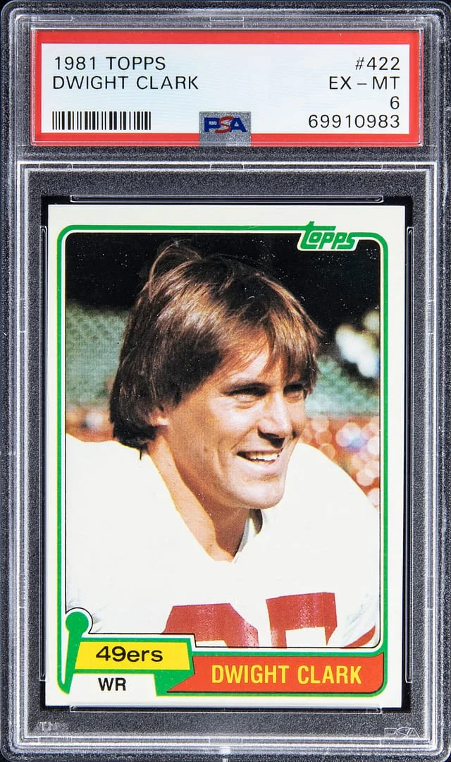 1981 Topps Dwight Clark #422 card image