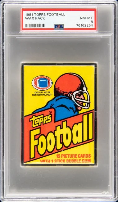 1981 Topps Football Wax Pack Wax Pack #no-number card image