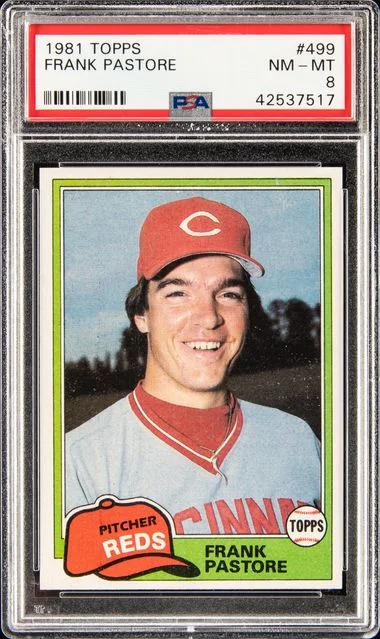1981 Topps Frank Pastore #499 card image
