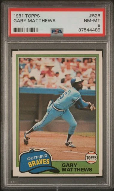 1981 Topps Gary Matthews #528 card image