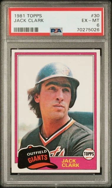 1981 Topps Jack Clark #30 card image