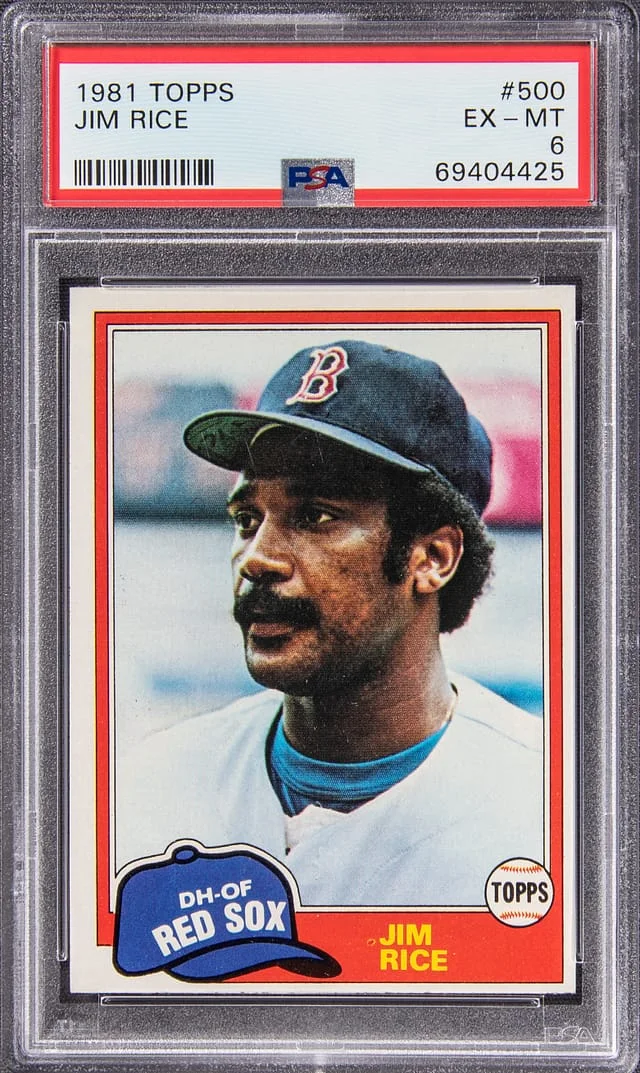 1981 Topps Jim Rice #500 card image