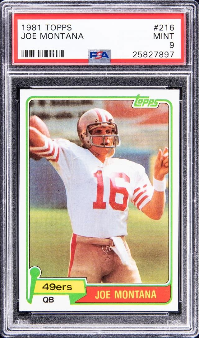 1981 Topps Joe Montana #216 card image