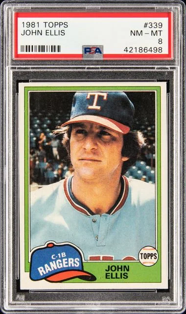 1981 Topps John Ellis #339 card image