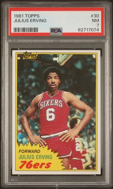 1981 Topps Julius Erving #30 card image