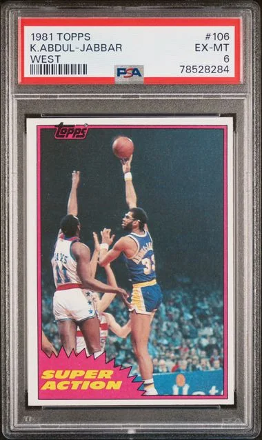 1981 Topps Kareem Abdul-Jabbar West #106 card image