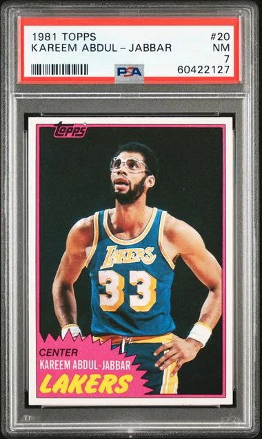 1981 Topps Kareem Abdul-Jabbar #20 card image