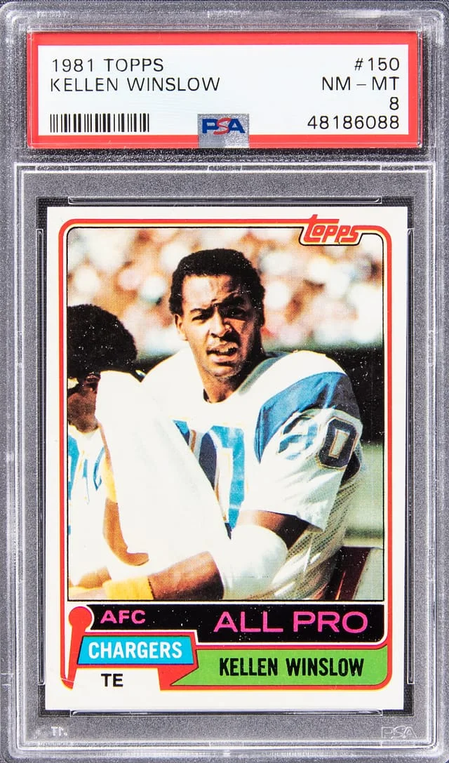 1981 Topps Kellen Winslow #150 card image