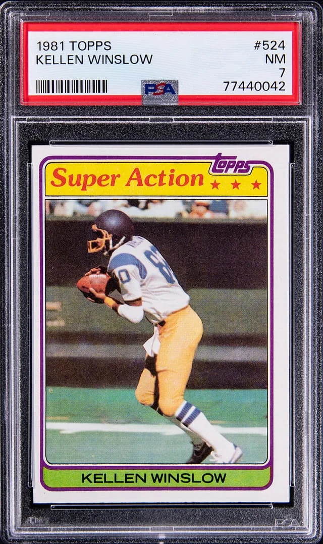 1981 Topps Kellen Winslow #524 card image