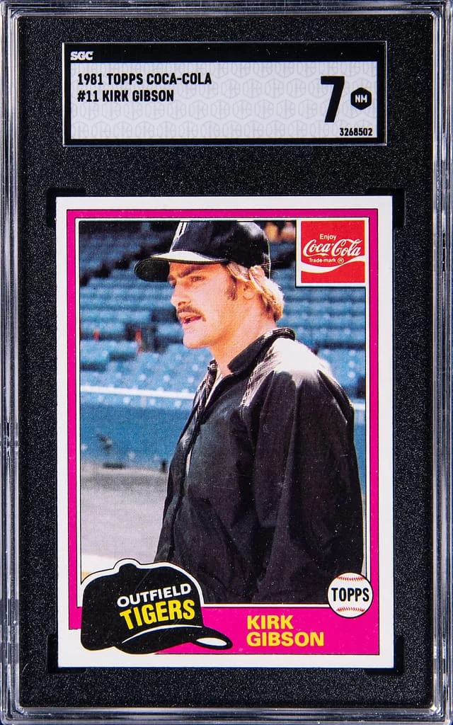 1981 Topps Kirk Gibson Coca-Cola #11 card image