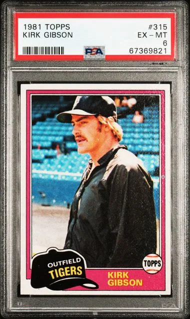 1981 Topps Kirk Gibson #315 card image
