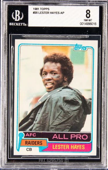 1981 Topps Lester Hayes Ap #20 card image