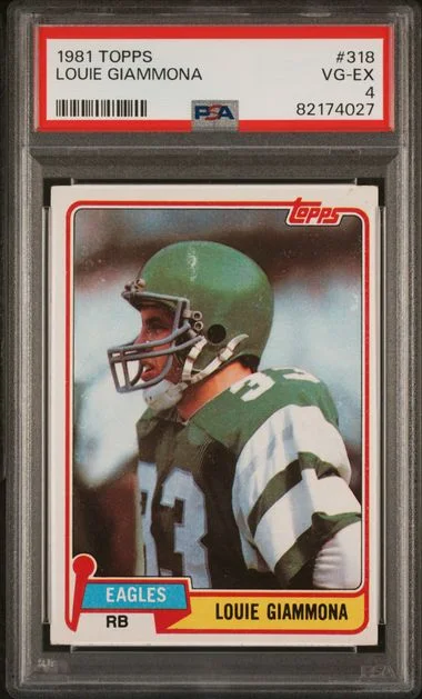 1981 Topps Louie Giammona #318 card image