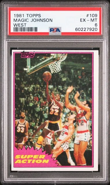 1981 Topps Magic Johnson West #109 card image