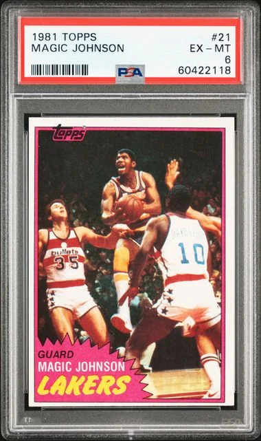 1981 Topps Magic Johnson #21 card image