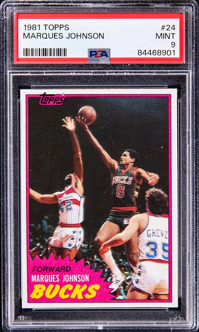 1981 Topps Marques Johnson #24 card image