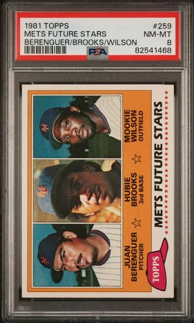 1981 Topps Mets Future Stars Berenguer/Brooks/Wilson #259 card image