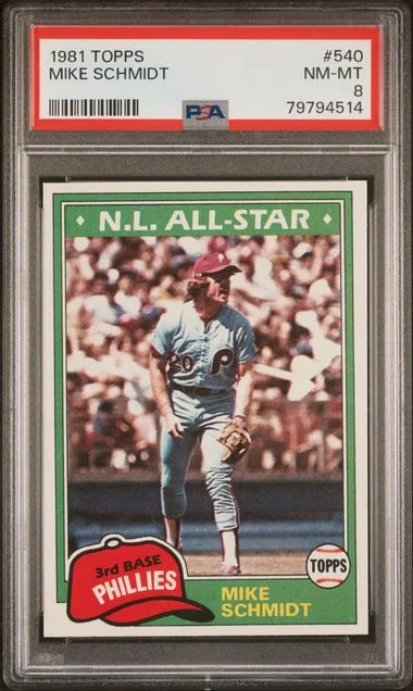 1981 Topps Mike Schmidt #540 card image