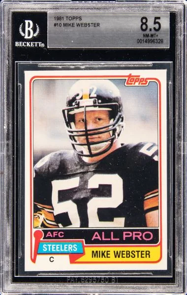 1981 Topps Mike Webster #10 card image