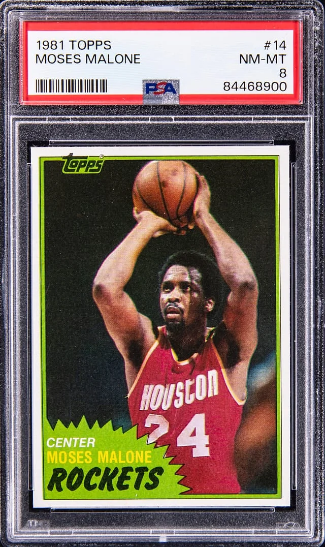 1981 Topps Moses Malone #14 card image
