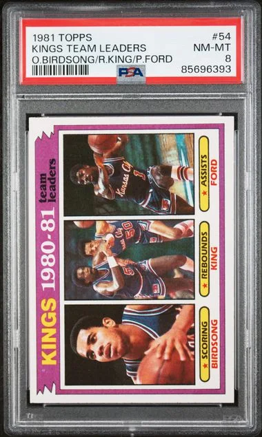 1981 Topps O.Birdsong/R.King/P.Ford Kings Team Leaders #54 card image
