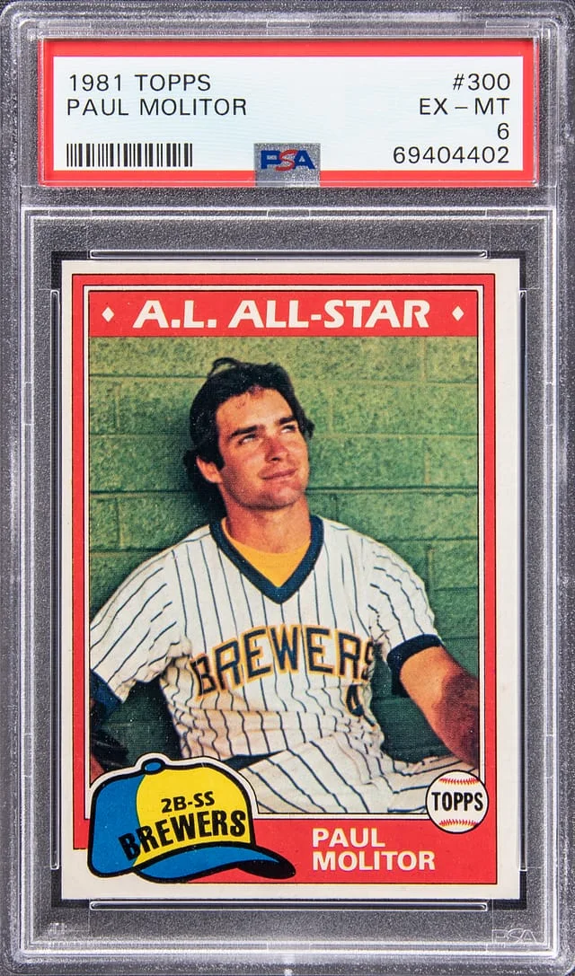 1981 Topps Paul Molitor #300 card image