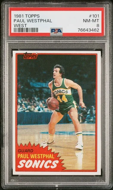 1981 Topps Paul Westphal #101 card image