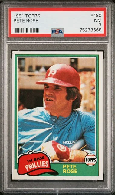 1981 Topps Pete Rose #180 card image